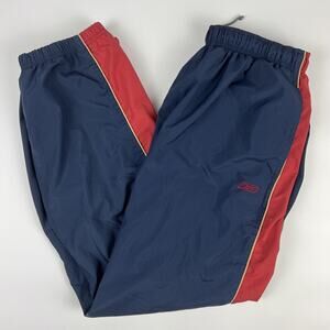 VTG Reebok Track Pants Mens XL Blue Windbreaker Jersey Lined Relaxed Tapered Y2K